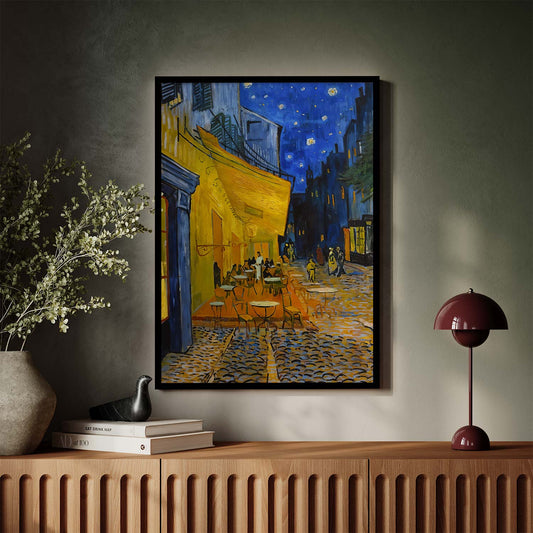 Terrasse de café la nuit Van Gogh KWADECO