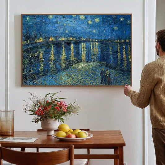 Nuit étoilée sur le Rhône Van Gogh KWADECO