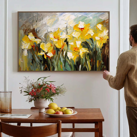 Tableau sur toile de fleurs KWADECO