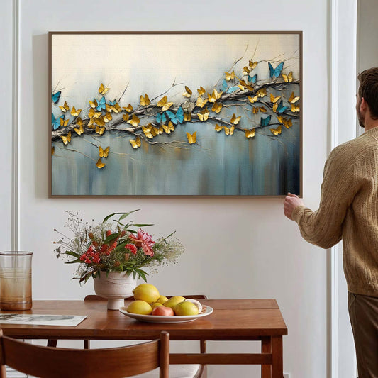 Tableau sur toile de papillons KWADECO