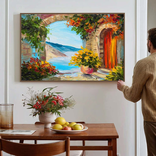 Tableau sur toile en paysage coloré KWADECO