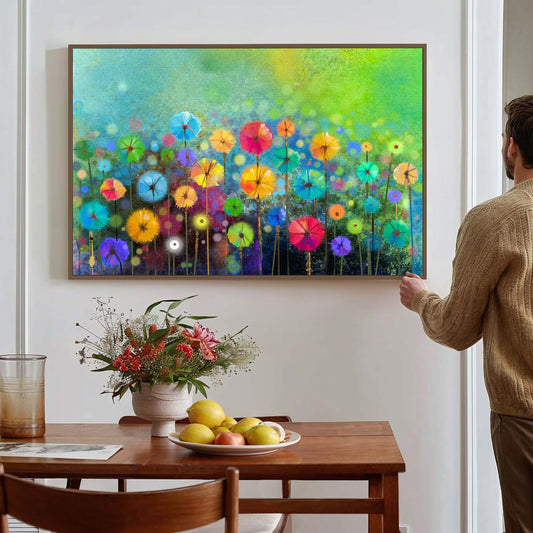 Tableau sur toile de fleurs au printemps KWADECO