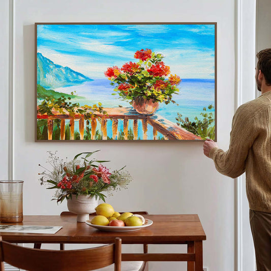 Tableau de vase avec des fleurs KWADECO