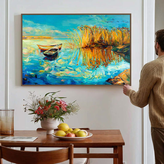 Tableau sur toile de navire sur mer KWADECO