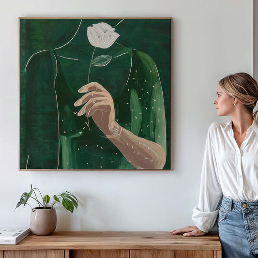 Tableau sur toile silhouette femme KWADECO