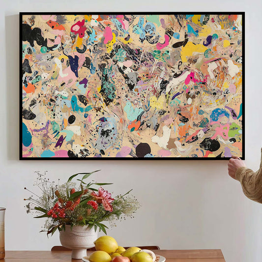 Tableau abstrait artistique moderne pour décoration murale élégante