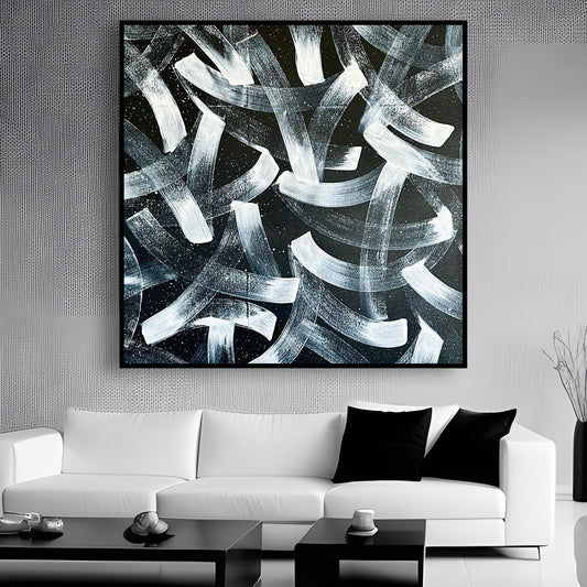 Tableau sur toile calligraphie minimaliste KWADECO