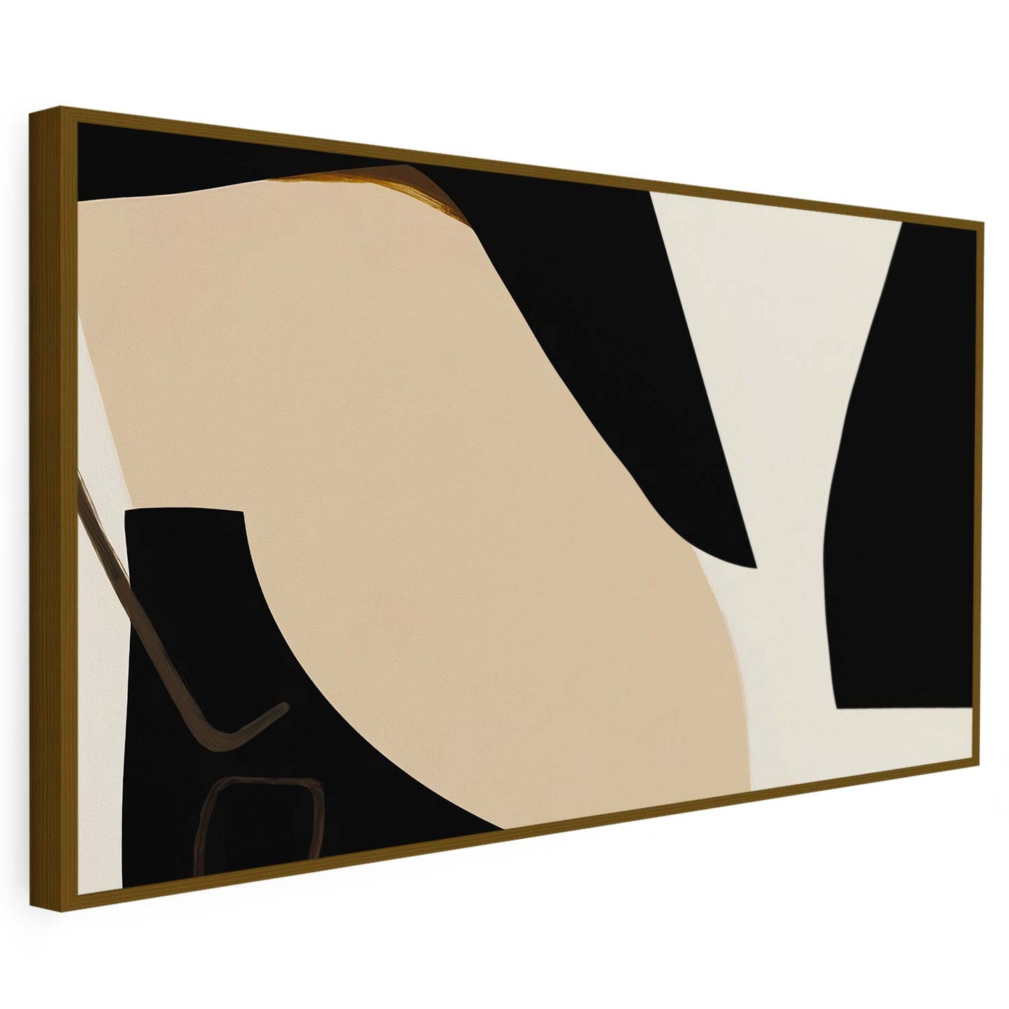 Tableau sur toile abstrait de formes minimaliste art KWADECO
