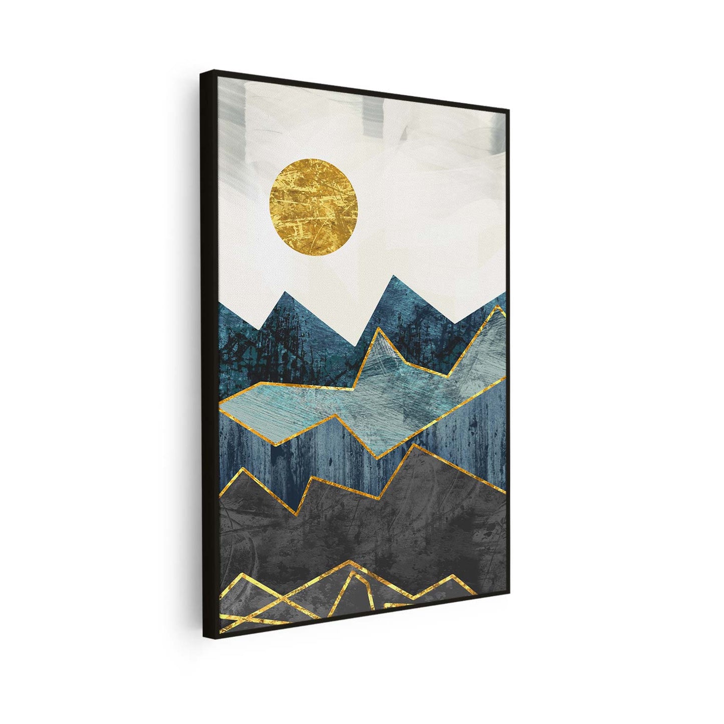 Tableau sur toile verticale paysage minimaliste KWADECO