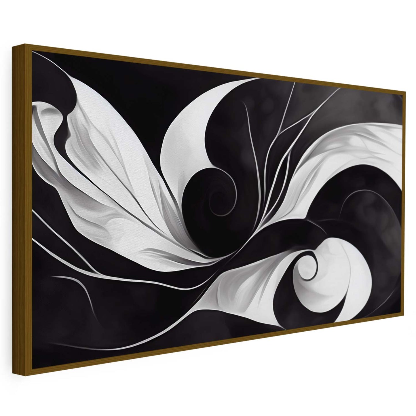Tableau sur toile en noir et blanc KWADECO