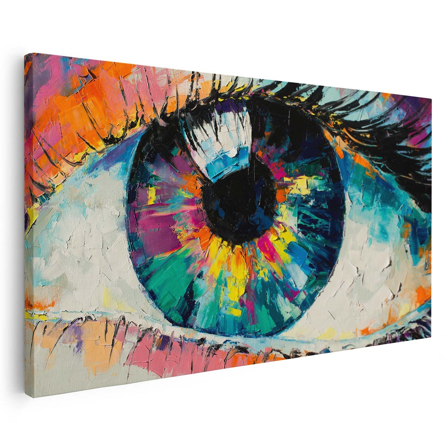 Tableau sur toile d'yeux coloré KWADECO
