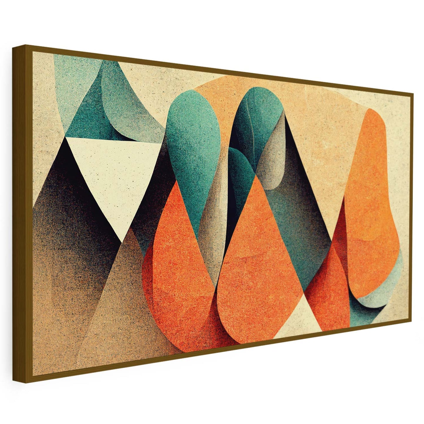 Tableau sur toile d'abstrait effet 3d forme complexe KWADECO