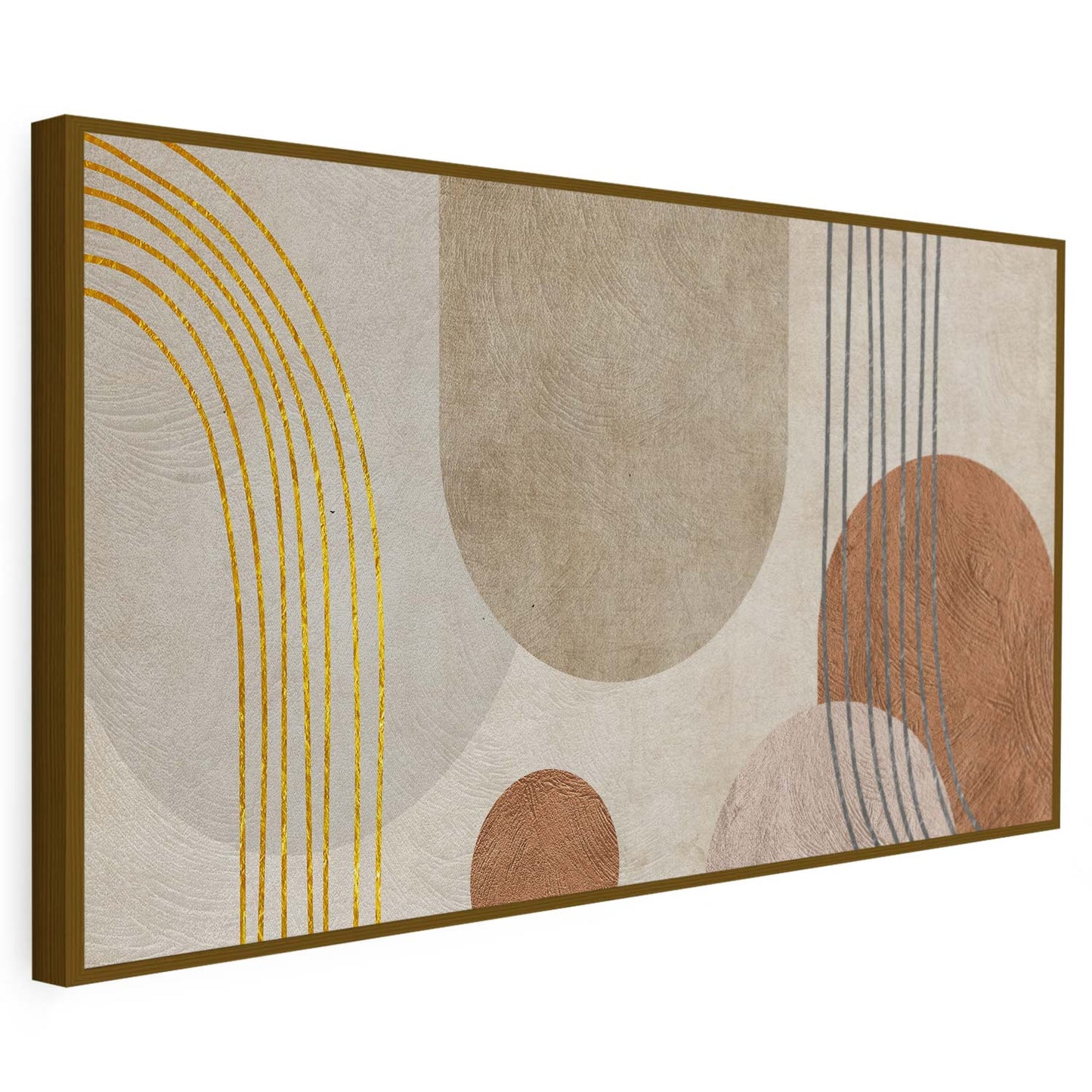 Tableau sur toile abstrait de formes minimaliste et moderne KWADECO