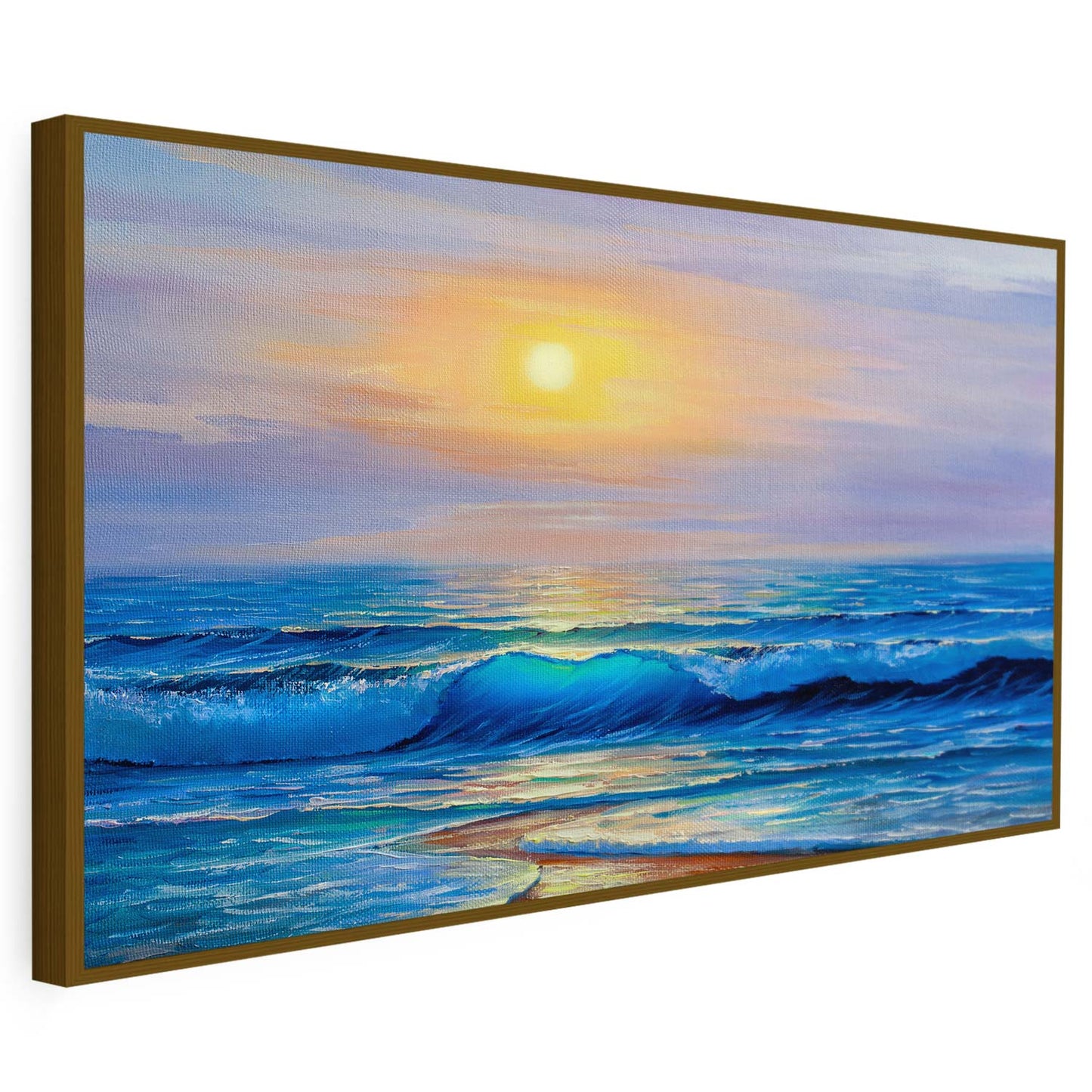 Tableau du lever de soleil sur la mer KWADECO