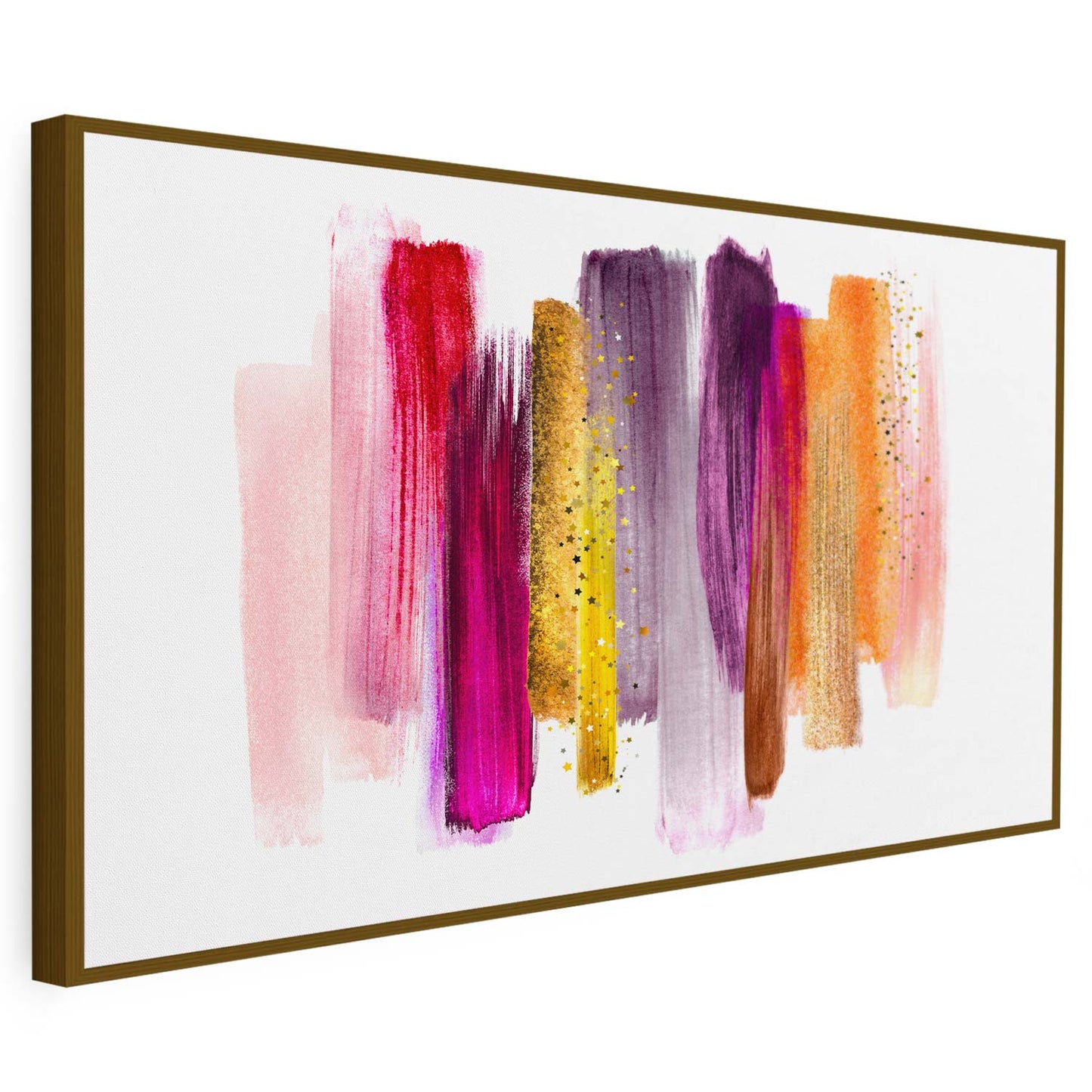 Tableau sur toile de lignes colorées KWADECO