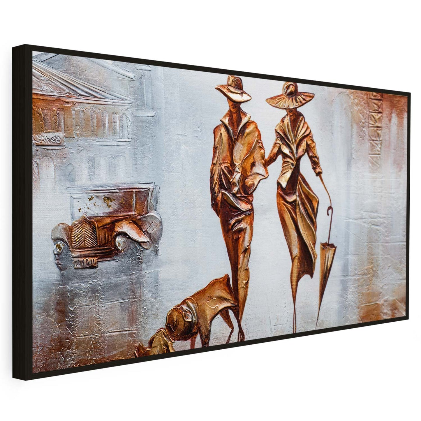 Tableau sur toile de couples effet 3D KWADECO