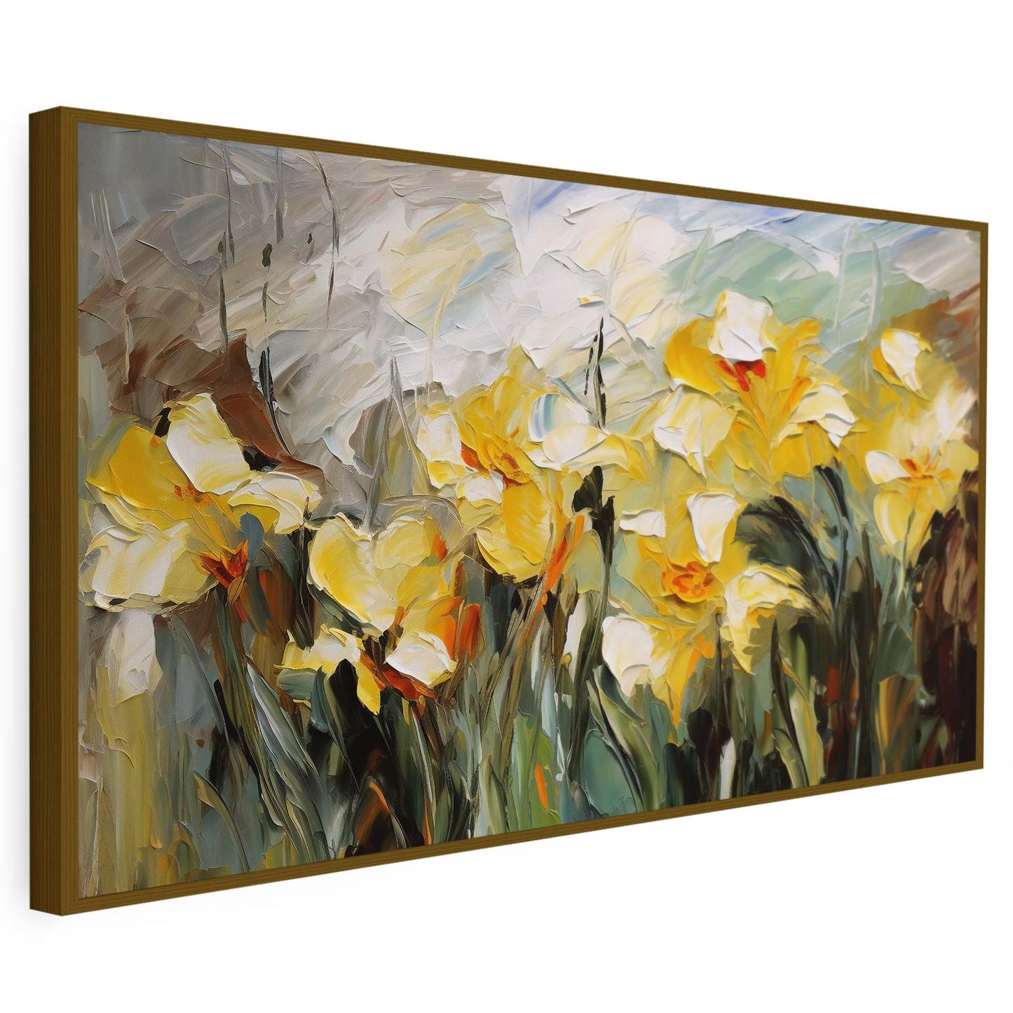 Tableau sur toile de fleurs KWADECO