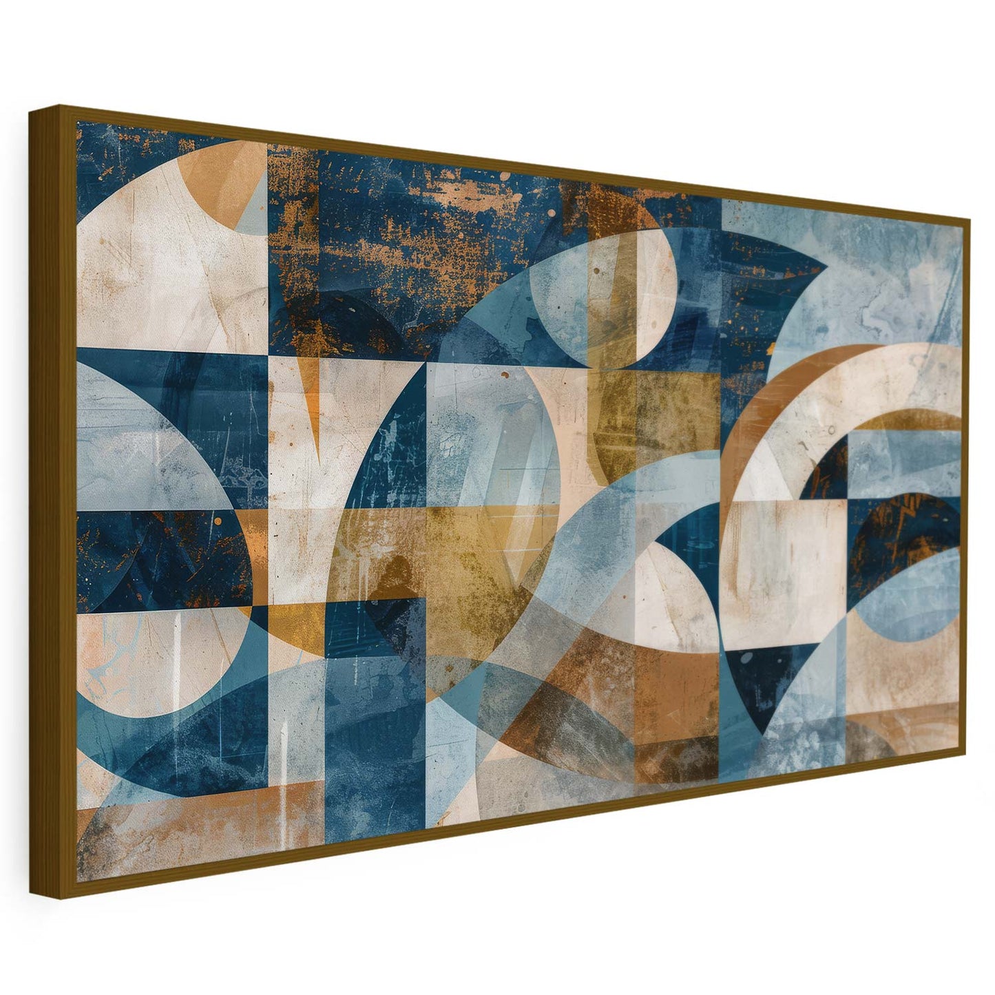 Tableau sur toile d'abstrait moderne des fromes colorées KWADECO