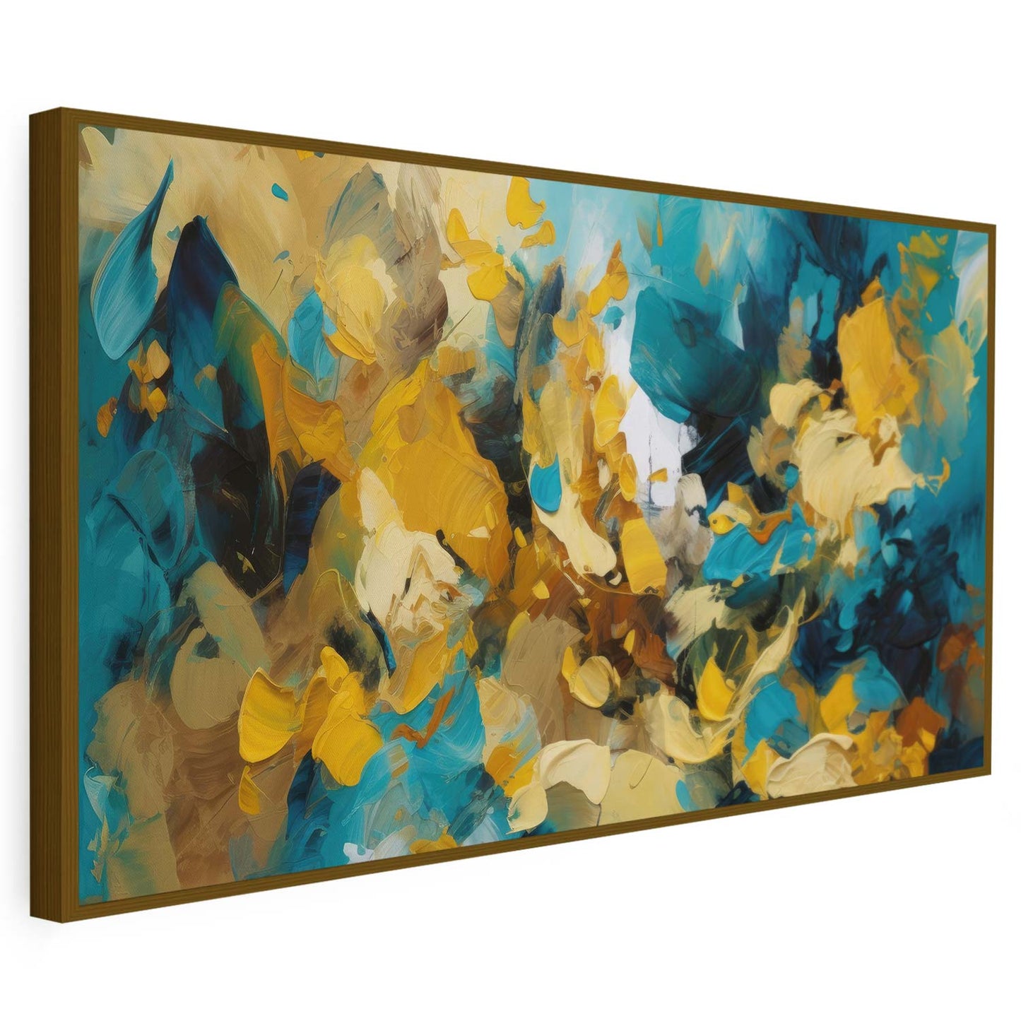 Tableau sur toile abstrait coloré moderne art KWADECO