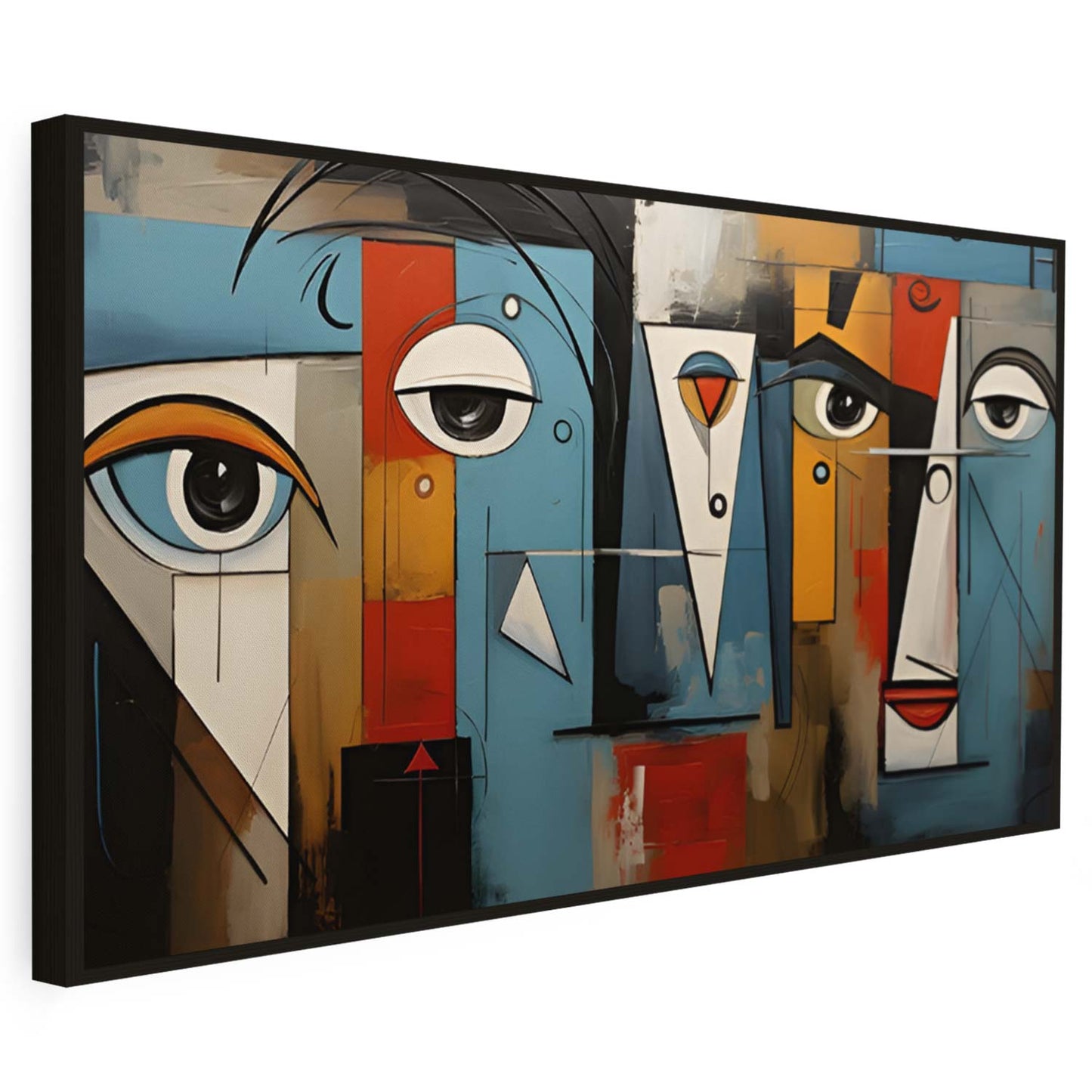 Tableau moderne visages expressifs au style artistique KWADECO