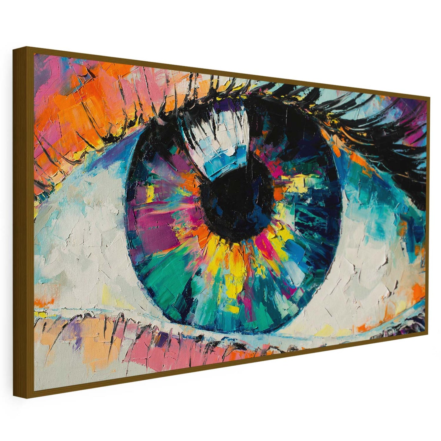 Tableau sur toile d'yeux coloré KWADECO