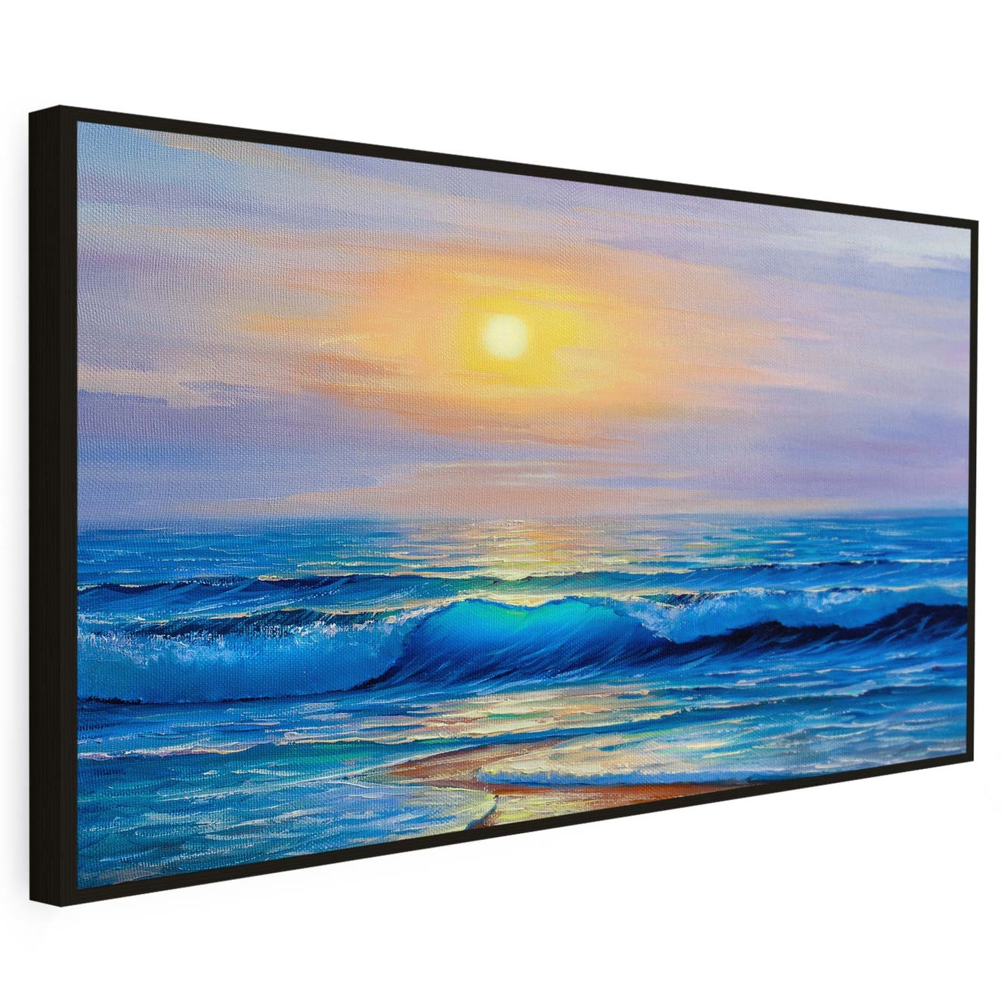 Tableau du lever de soleil sur la mer KWADECO