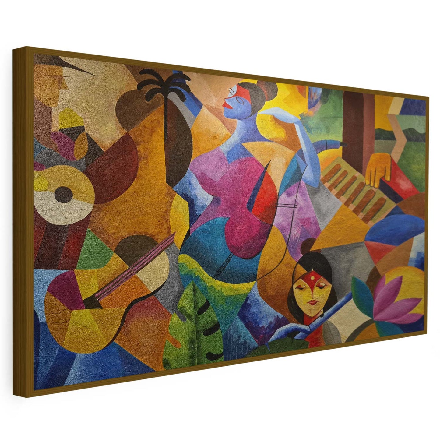 Tableau sur toile moderne des formes colorées KWADECO