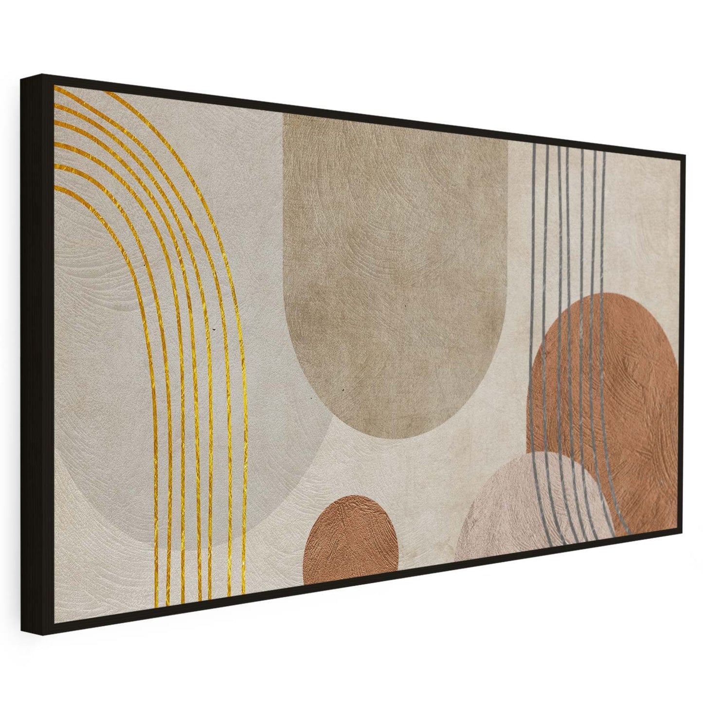 Tableau sur toile abstrait de formes minimaliste et moderne KWADECO