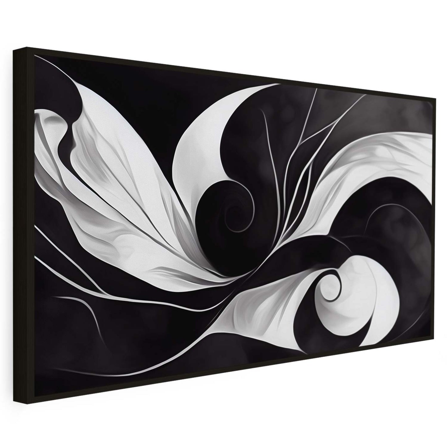 Tableau sur toile en noir et blanc KWADECO