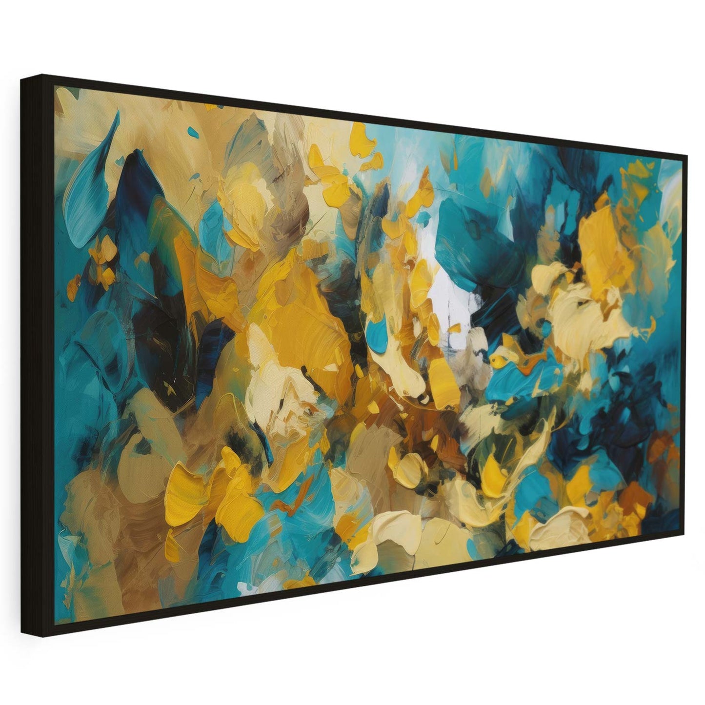 Tableau sur toile abstrait coloré moderne art KWADECO