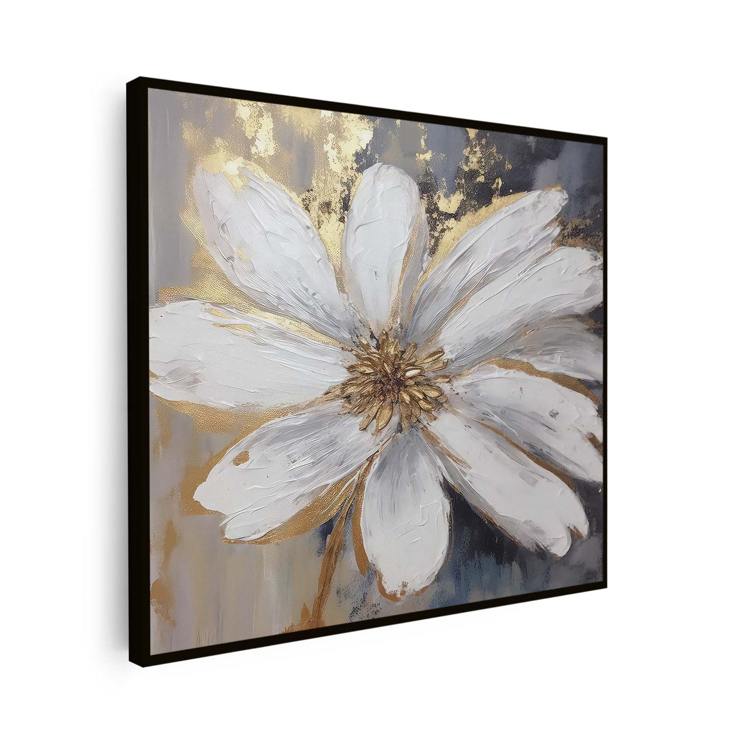 Tableau sur toile de fleurs abstraites KWADECO
