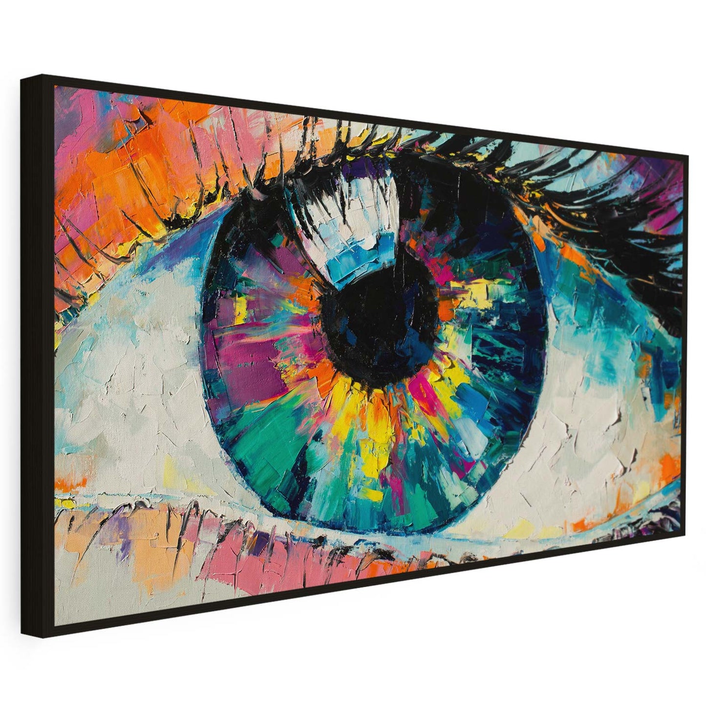 Tableau sur toile d'yeux coloré KWADECO