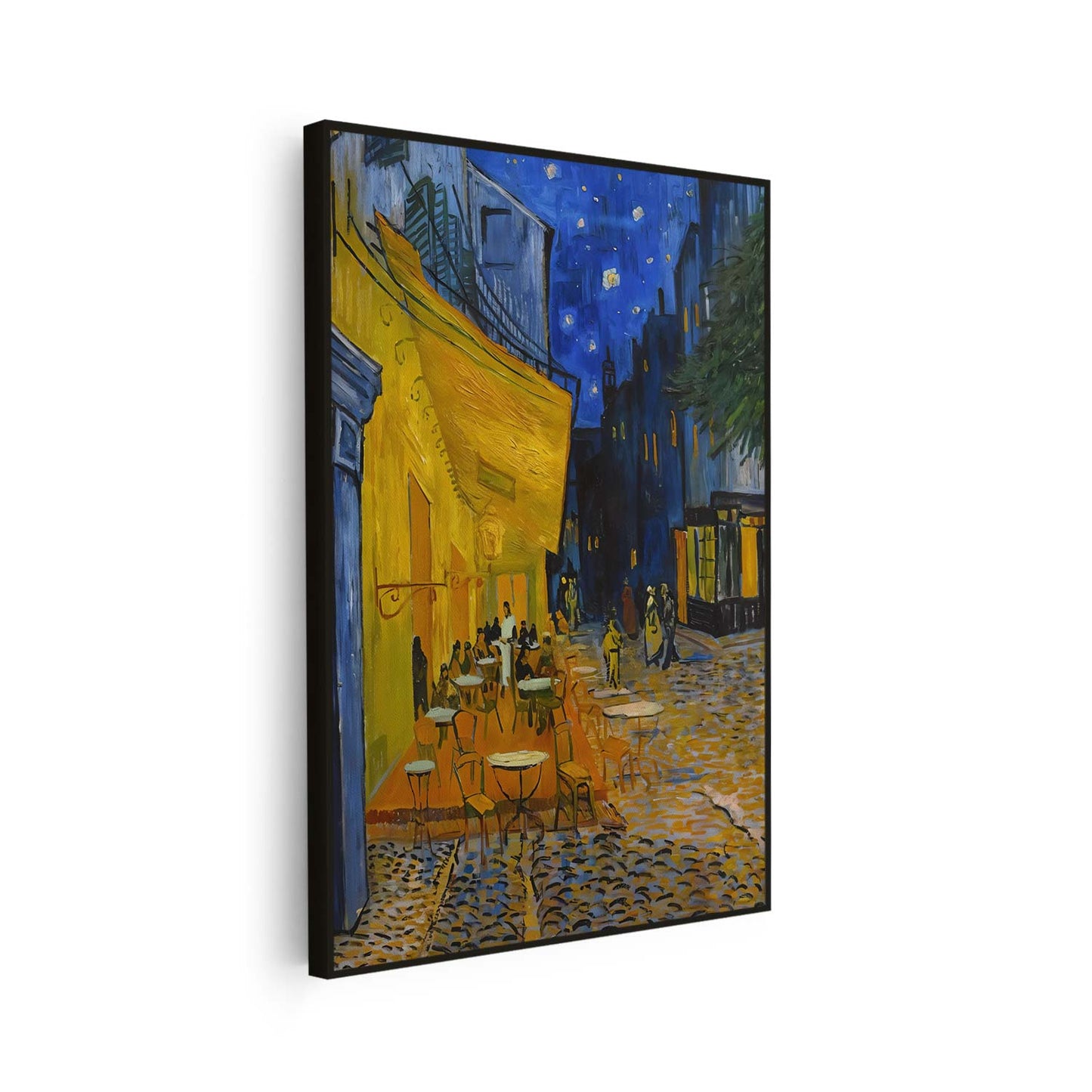 Terrasse de café la nuit Van Gogh KWADECO