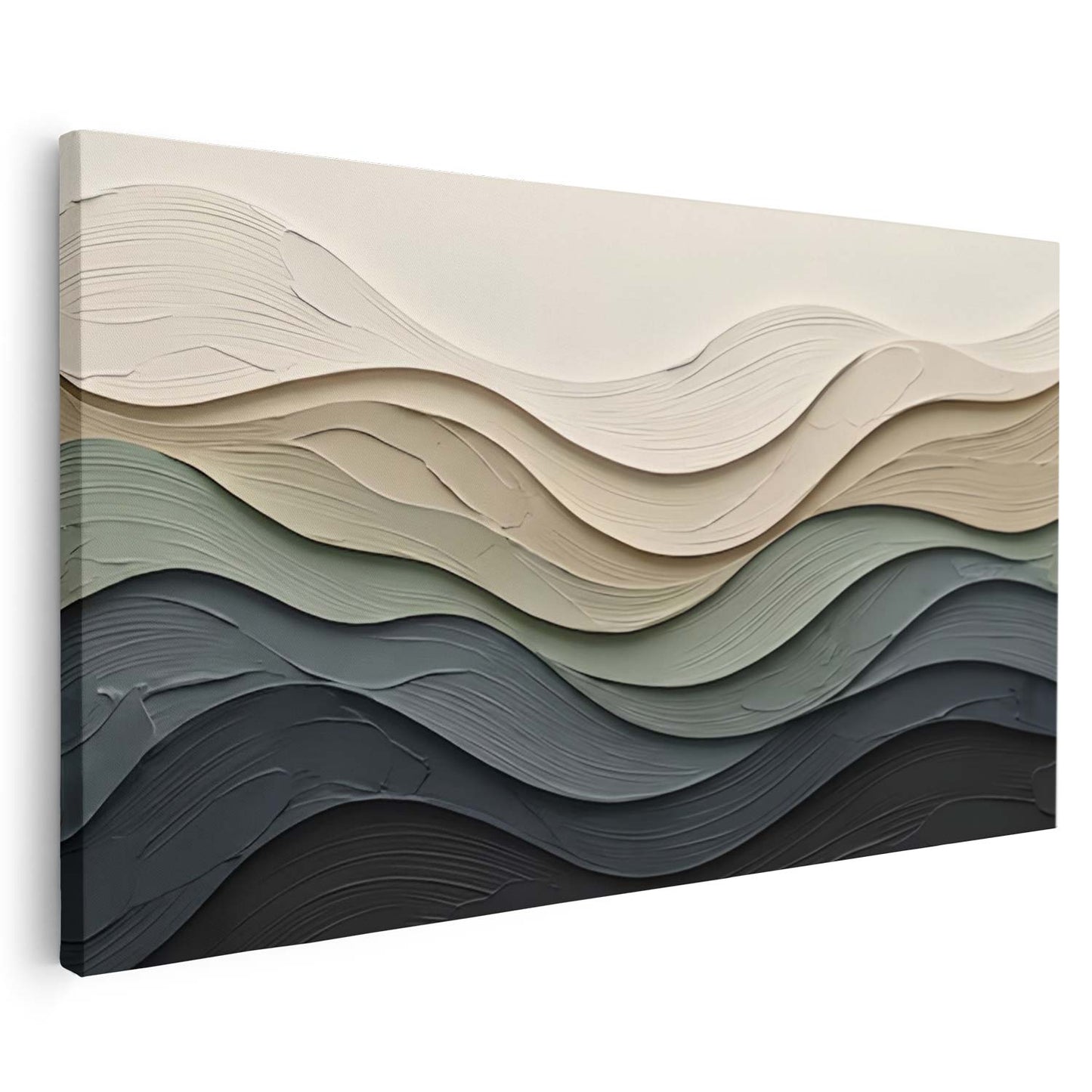 Tableau vague style 3d moderne pour décoration murale élégante