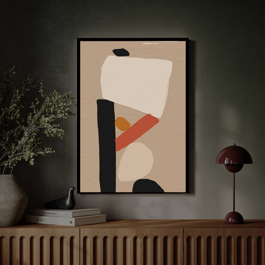 Tableau vertical sur toile avec une illustration moderne KWADECO