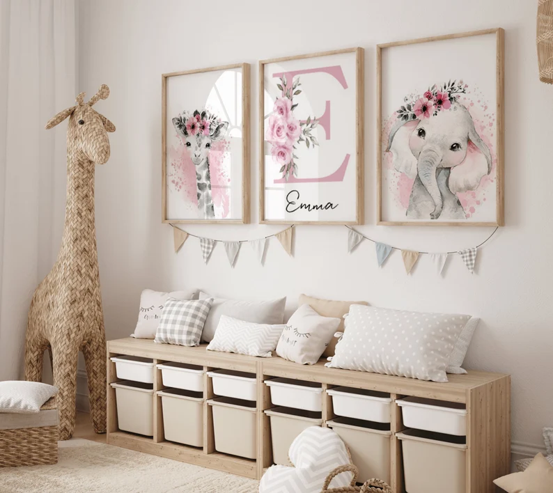 Tableau pour chambre d’enfant Fille