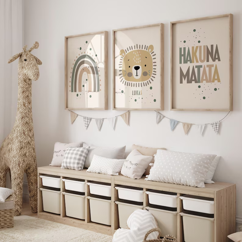 Tableau illustré pour chambre d’enfant
