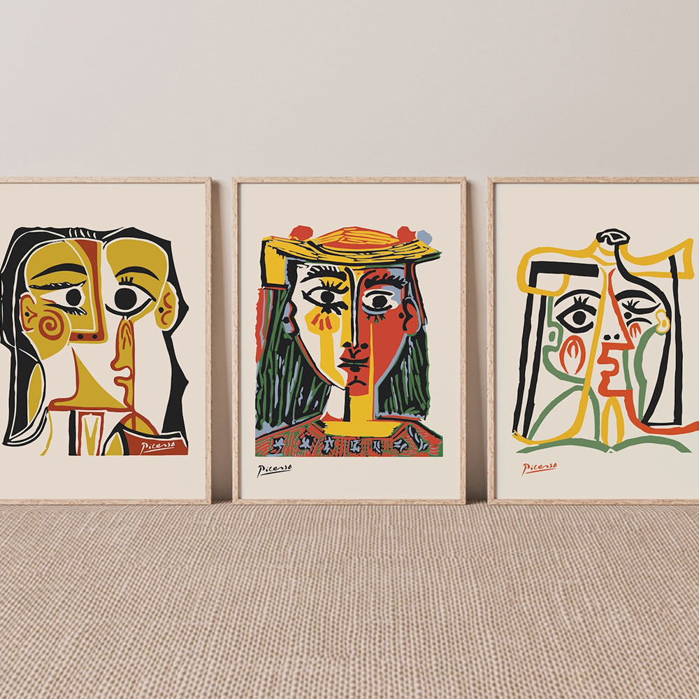 Composition moderne influencée par le style unique de Picasso
