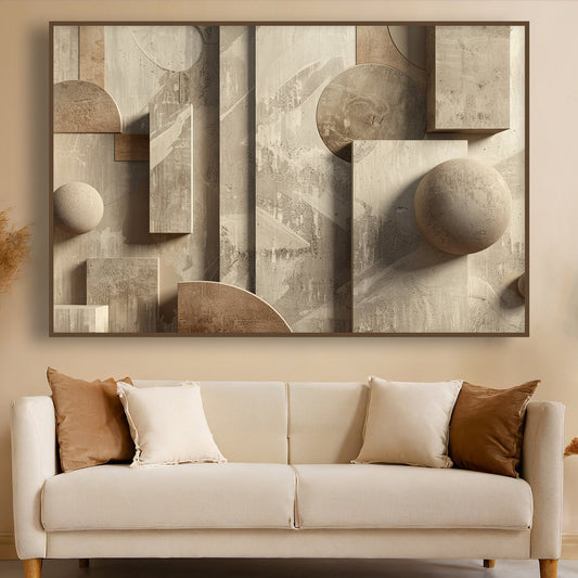 Tableau sur toile abstrait effet 3D KWADECO