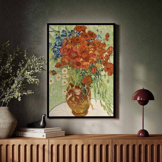 Vase avec marguerites et coquelicots Van Gogh KWADECO