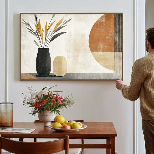 Tableau sur toile d'abstrait baho art KWADECO