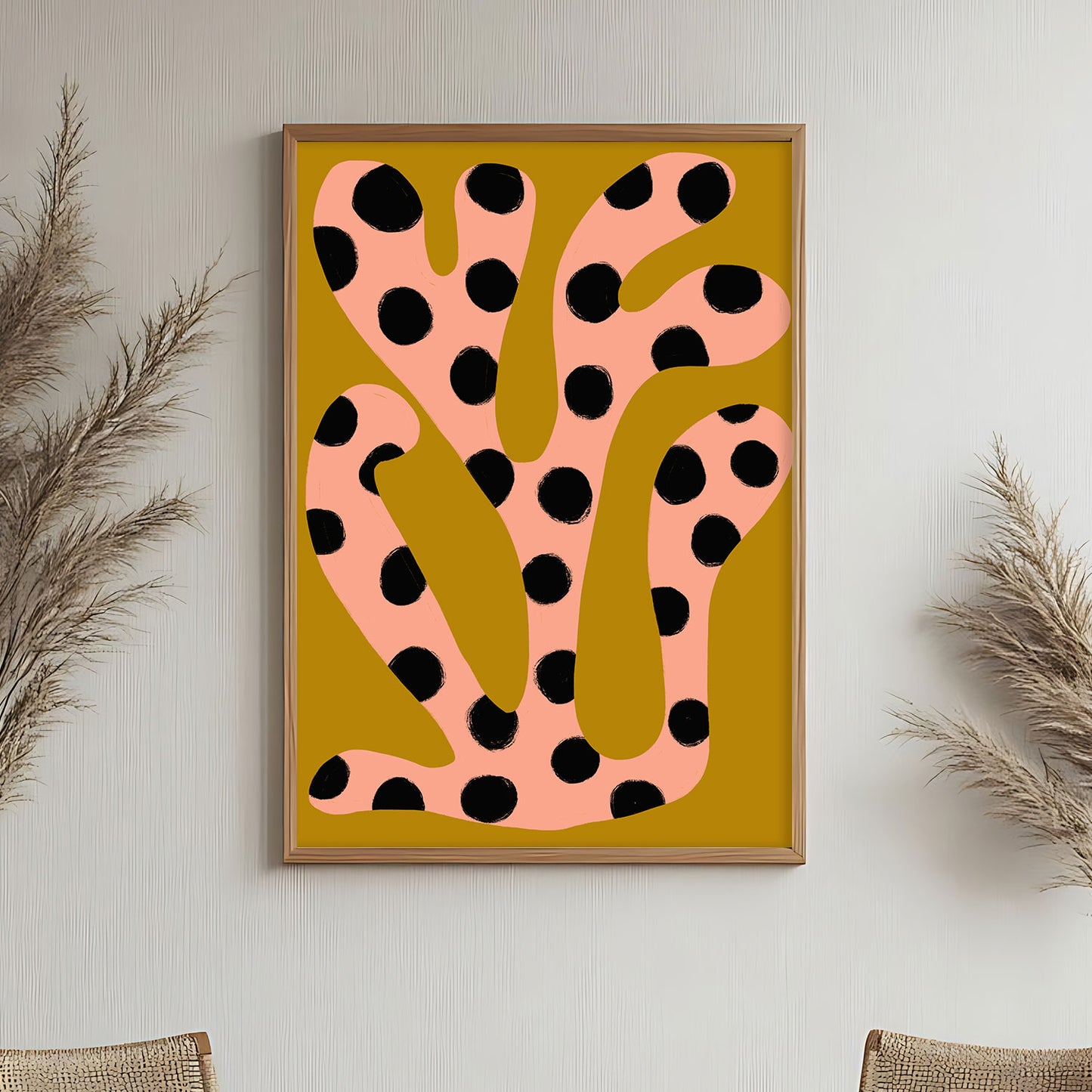 Poster minimaliste style Matisse avec point noir