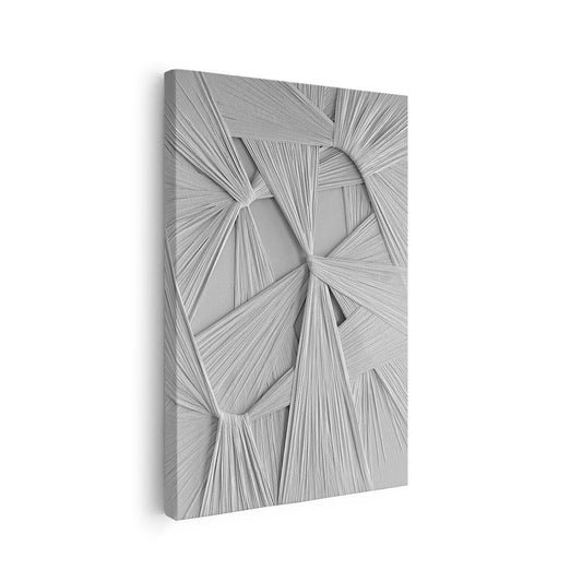 Toile abstraite aux lignes en 3D