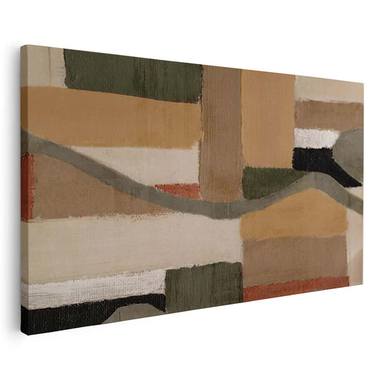 Tableau abstrait style coloré moderne pour décoration murale élégante