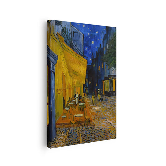 Terrasse de café la nuit Van Gogh KWADECO