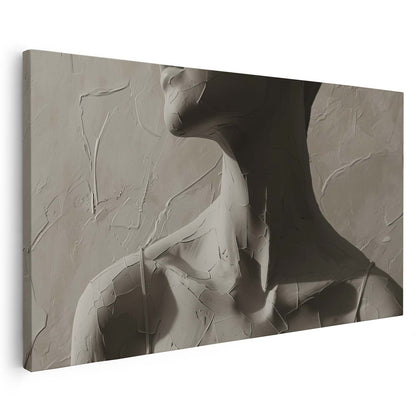 Tableau sur toile d'une femme vue de face KWADECO