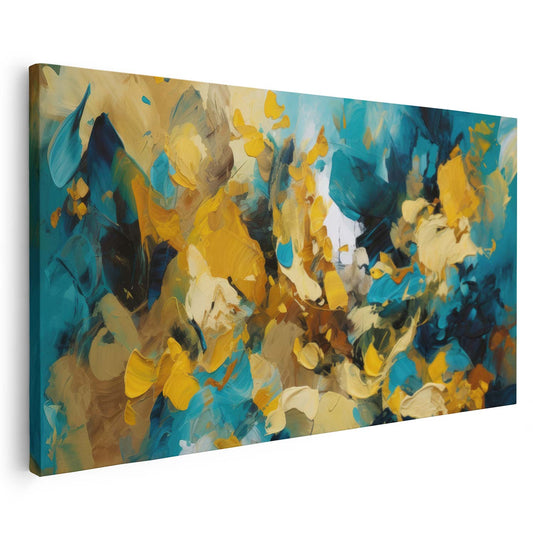 Tableau sur toile abstrait coloré moderne art KWADECO