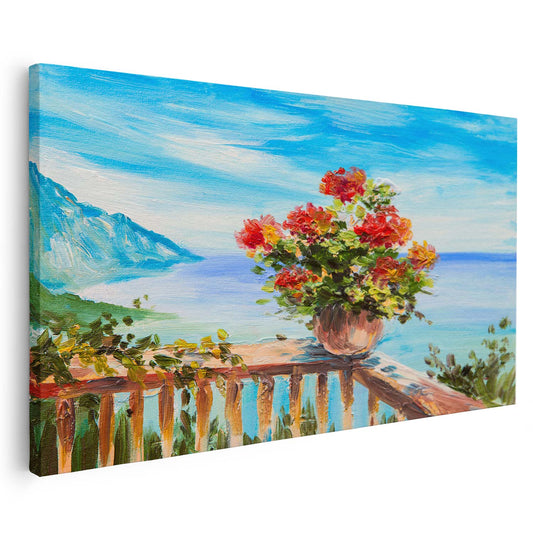 Tableau de vase avec des fleurs KWADECO