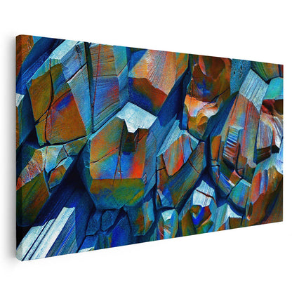 Tableau sur toile abstrait effet 3D rocher KWADECO