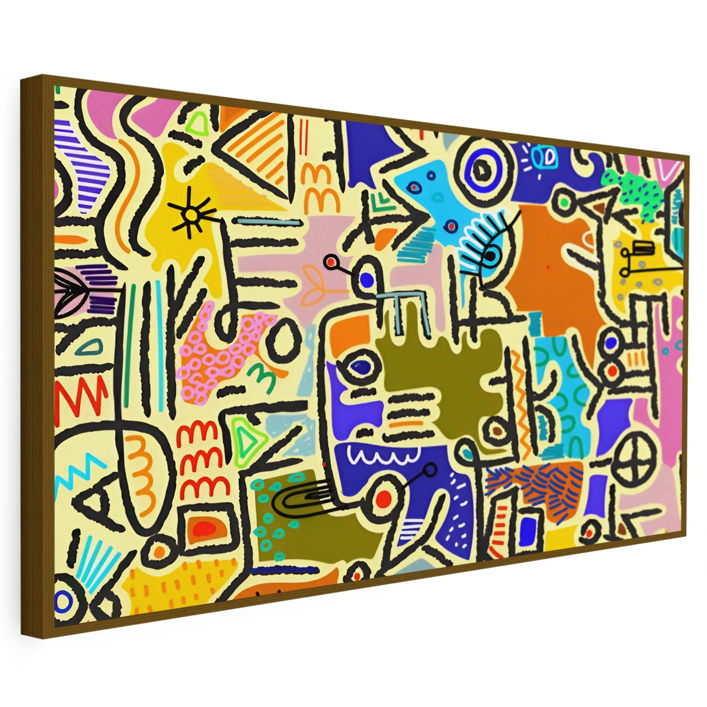 Tableau artistique moderne en ligne épurée KWADECO